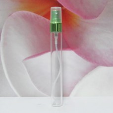 Tube Glass 8 ml Clear with Aluminium Sprayer: LIGHT GREEN